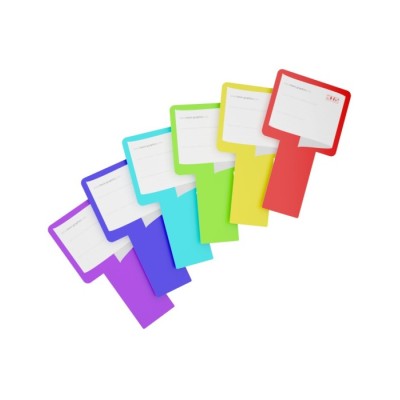 HEXNOTE12 - Onglet de repérage coloris différents pour bobine - Pack de 12